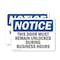 Signmission This Door Must Remain Unlocked During Business, 10 in W x Rectangle, Plastic OS-2PACK-NS-P-710-L-18601 - alternate 1